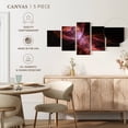 thumbnail image 4 of Elephant Stock Butterfly Nebula Wall Art - Horizontal Multi Panel Canvas - 5 Pieceliving Room Wall Decor - Photography Astronomy & Space Multi Panel - Black And Browndecor By Nasa - 74" x 34", 4 of 4