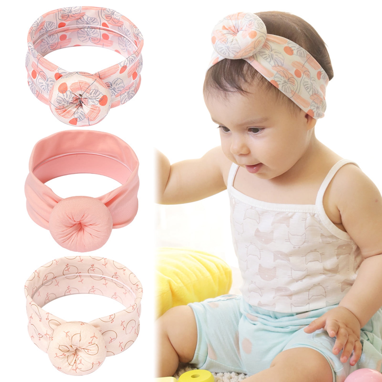 Lubelski Infant Headband Pattern Design Hair Accessories Skin Friendly Baby  Girls Donut Knot Hair Band for Photography | Walmart Canada