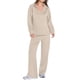 thumbnail image 2 of Conjuntos de Dos Piezas para Mujer, Moda de Otoño 2025, Pantalones Anchos, Conjunto de Estar por Casa, para Viajes y Vacaciones. Caqui Superficial M, 2 of 8