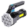 thumbnail image 2 of Linternas recargables de alta luminosidad, luz LED superbrillante, con zoom y pantalla digital LCD, resistentes al agua, potente linterna táctica para emergencias y camping., 2 of 8