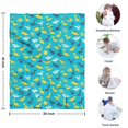 thumbnail image 4 of Blue Cartoon Dinosaurs Pattern Blanket,Comfortable Soft Lamb Wool Throw Blanket,All Season,Warm Lightweight Blankets for Sofa Bed Couch Living Room Chair,30"x40", 4 of 4