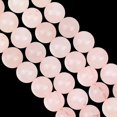 thumbnail image 4 of About 94 Pcs Natural Rose Quartz Beads 8mm Pink Gemstone Beads Smooth Crystal Beads Loose Spacer Round Bead (2 Strands), 4 of 7