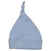 Bambini 1100 BLUE Blue Pastel Interlock Knotted Baby Cap