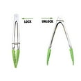 thumbnail image 4 of 3 Pcs Premium Kitchen Tongs with Silicone Tip,Mini Metal Cooking Tongs,Non-Stick,Stainless Steel,Heat Resistant Locking Tongs for Cooking,Barbecue,Salad,Grilling,Frying (Green,7 Inches), 4 of 4