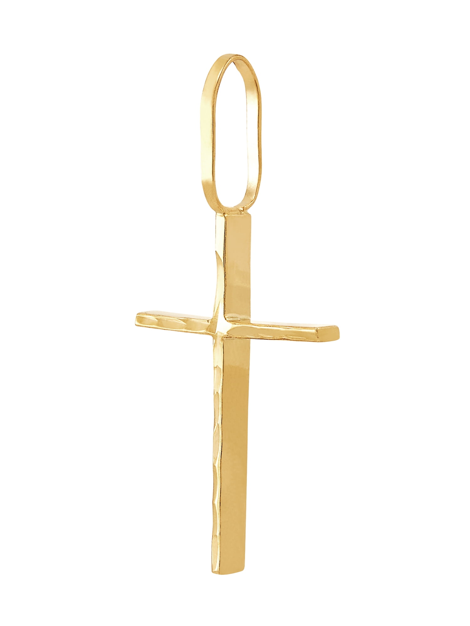 Brilliance Fine Jewelry 10K Stick Cross Pendant Charm