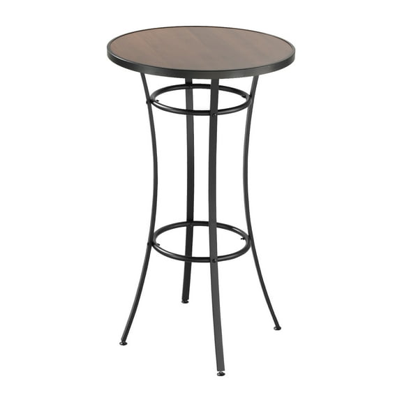 KFFKFF Outdoor Round Bar Table, 23.7 in Counter Height Bistro Table, Patio Dining Table with Durable Top & Sturdy Metal Frame, Indoor High Top Table for Compact Spaces, Kitchen