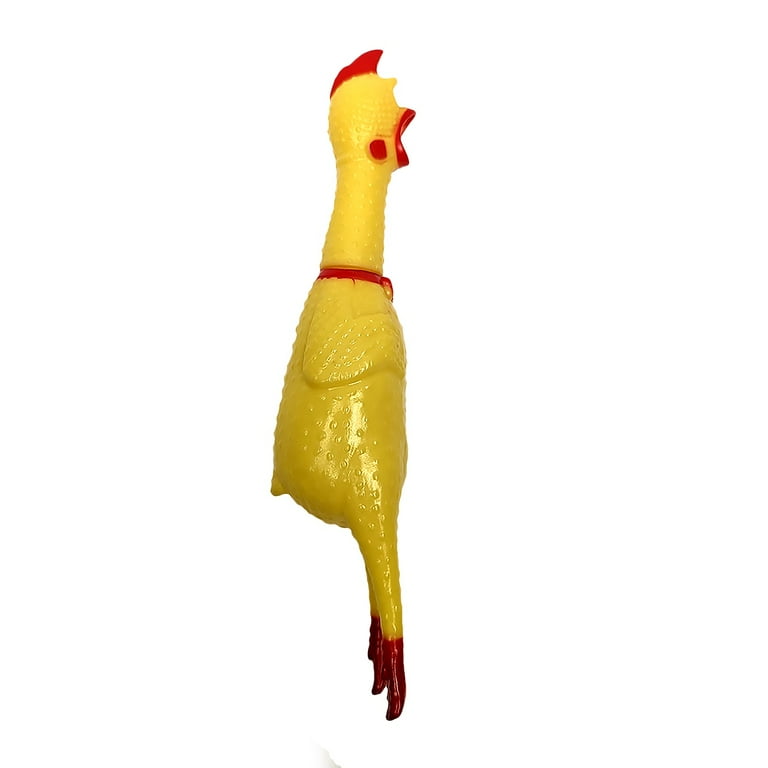 Squeaky Yellow Rubber Chicken Dog Chew Toy Squeak Toys Puppy Dogs Teething Play Squeaky Yellow Rubber Chicken Dog Chew Toy Squeak Toys Puppy Dogs Teething Play