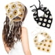 thumbnail image 1 of 2pcs Floral Crochet Bandana Hair Headbands For Women, 1 of 5