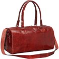 thumbnail image 1 of Sharo Sacs en Cuir Unisexe à Sangle Ajustable Sac d'Épaule en Cuir, Rouge, 1 of 4