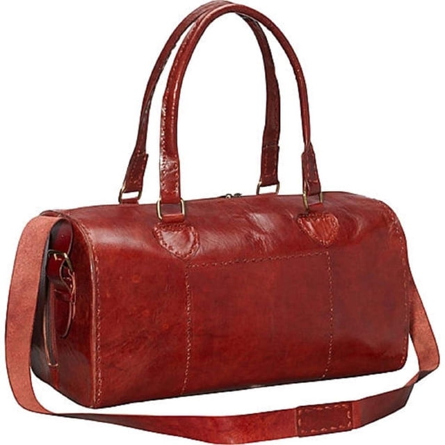 Sharo Sacs en Cuir Unisexe à Sangle Ajustable Sac d'Épaule en Cuir, Rouge