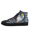 thumbnail image 3 of Biker Ride Free High Top Canvas Shoes Sneakers Black Size 4.5, 3 of 7