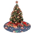 thumbnail image 4 of XMXY Halloween Christmas Tree Skirt, Red Santa Gift Holiday Party Indoor Decorations Ornaments, 36" Inch, 4 of 5