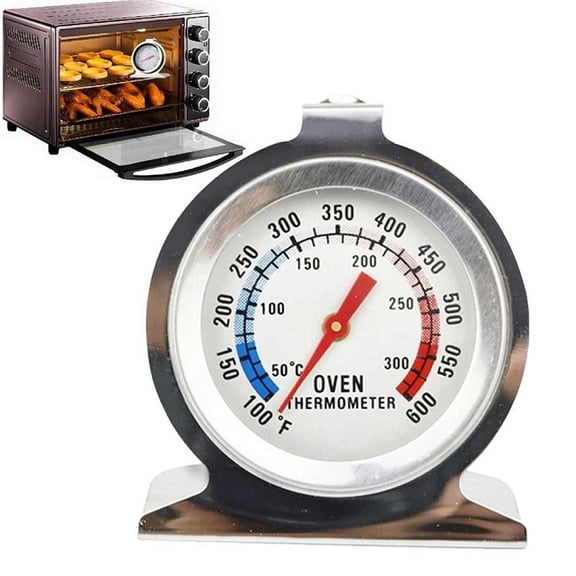 Oven Thermometer Cooker Temperature Stainless Steel Dial Gauge Quality 300ºC/600ºF For Pizza BBQ Food Meat Cooker