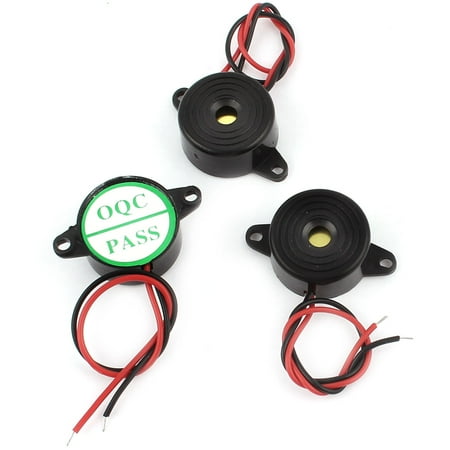 

Unique Bargains 3 x Black DC 3-24V 23mm Dia Industrial Electronic Continuous Sound Buzzer