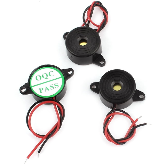 Unique Bargains Projet DIY DC3-24V Alarme Électronique à Son Continu 23mm 3 Pcs