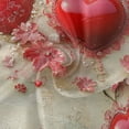 thumbnail image 3 of YAZAOO Round Tablecloth Valentines Day Heart Printing Pattern Tableclothes, 3 of 8