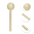 thumbnail image 3 of Unique Bargains 2 Pcs Mini Makeup Cosmetic Spoon Hangable Round Facial Mask Spatula Gold Tone, 3 of 6