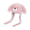 thumbnail image 5 of Milageto Women Winter Hat with Ear Flaps Plush Hat Windproof Furry Bear Hat with Ears Pink, 5 of 7