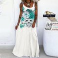 thumbnail image 2 of Vestido de fiesta sin mangas con estampado de Halloween a la moda para mujer, 2 of 4