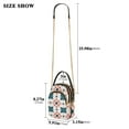 thumbnail image 2 of FORMRS Crossbody Bag for Women Shoulder Cell Phone Purse with Zipper, Flowers Geometric Pattern, 2 of 7