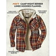 thumbnail image 2 of Legendary Whitetails Flanelle à Capuche Doublée Berber pour Hommes, Carreaux Rouge Cardinal, Très Grand, 2 of 5