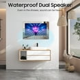 thumbnail image 4 of SYLVOX Bathroom TV, 32" Smart Mirror TV, Newest Google TV Support WiFi Bluetooth Google Assistant, 1080P HD TV, IP65 Waterproof TV for Bathroom Shower & SPA(Wall Mount), 4 of 10