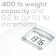 thumbnail image 2 of Báscula digital de baño Beurer PS25 para medir el peso corporal: capacidad de 181 kg, autocalibración, pantalla retroiluminada XL, vidrio, precisión y exactitud., 2 of 5