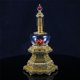 thumbnail image 5 of Bewildely Estupa tibetana exquisita para decoración única del hogar, torre decorativa, adornos de estupa Decoración del hogar, 5 of 6