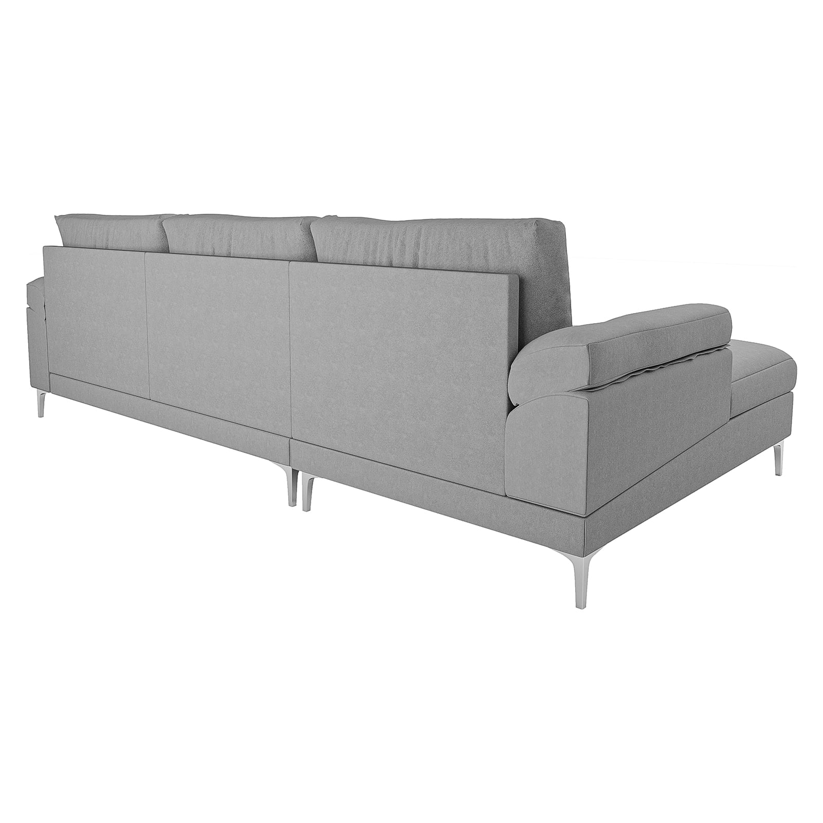 Kepooman L-Shaped Convertible Sectional Sofa Sleeper Bed, Gray Kepooman L-Shaped Convertible Sectional Sofa Sleeper Bed, Gray
