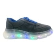 thumbnail image 2 of Tenis de luz led en color gris con agujeta azul Luka Mon Tenis de niño y niña con luz led, 2 of 5