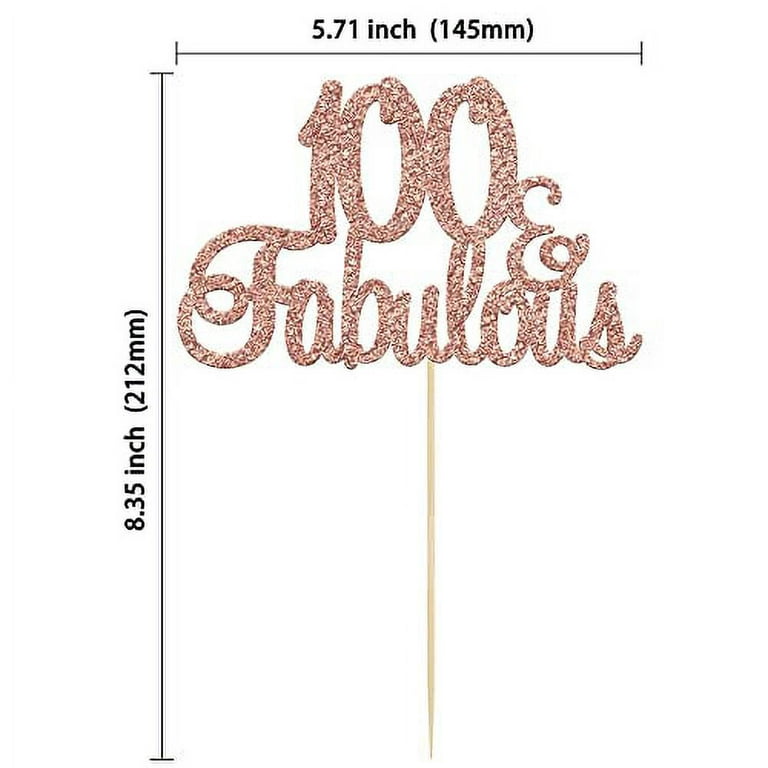 Gyufise 1Pcs 50 & Fabulous Cake Toppers Rose Gold 50 Birthday Anniversary  Cake Toppers for 50 Birthday Anniversary Party Decorations Happy 50th  Birthday Cake Decorations Supplies 50 Fabulous