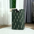 thumbnail image 6 of Yayeee Freestanding Laundry Hamper with Handle Collapsible Large Storage Basket for Clothes, Dark Green Plants, 6 of 7