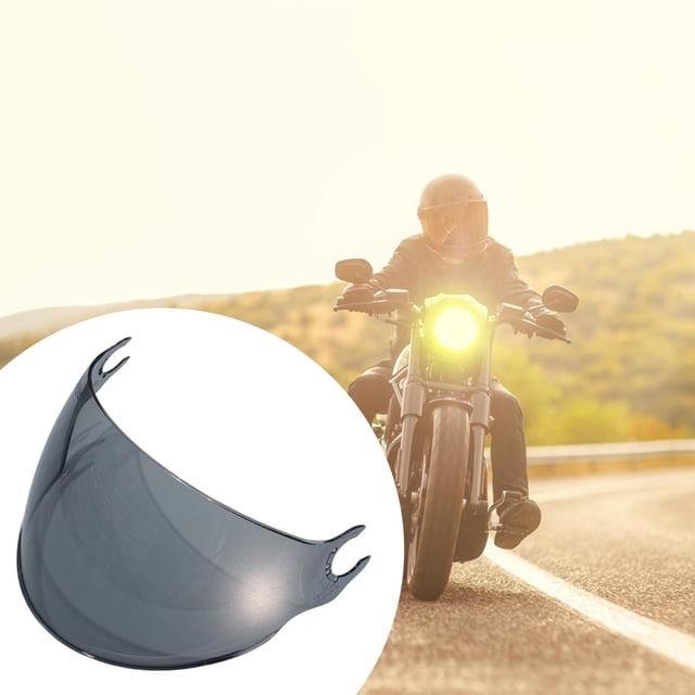 Visor de lente de cascos, cubierta de visera de cascos, protección solar de verano, la cubierta de viento de motocicleta resistente, casco de lente, Gris claro