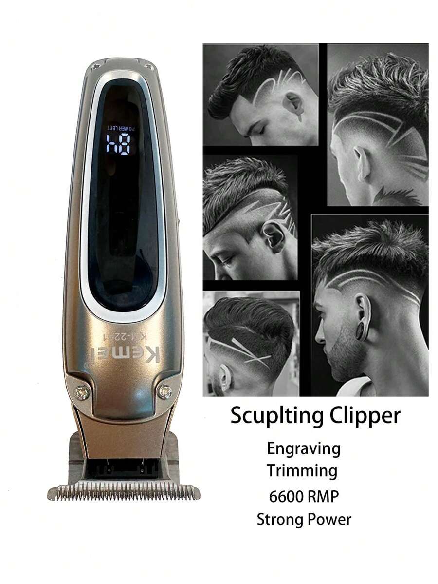 KM-2261 Electric Hair Trimmer For Barber Shop 0mm Zero Gapped