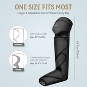 FIT KING Leg and Foot Massager for Circulation with Knee Heat, Handheld Controller with Multiple Massage, for Relaxation Muscles FSA/HSA Eligible