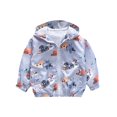 thumbnail image 1 of Chaqueta impermeable con capucha Honeeladyy para niños pequeños, abrigo de manga larga a la moda para bebés y niños de 2 a 3 años, chaqueta con capucha estampada, abrigo de otoño para niños y niñas, 1 of 8
