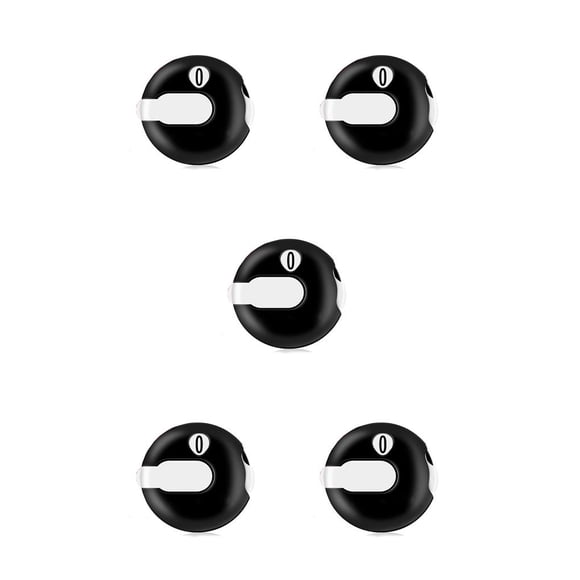 Greeniant Contador de puntuación de golf, plástico, 12 golpes, recuento de dígitos, ayuda para entrenamiento, práctica, accesorios de puntuación para Blanco negro 5piezas Greeniant CBP233755