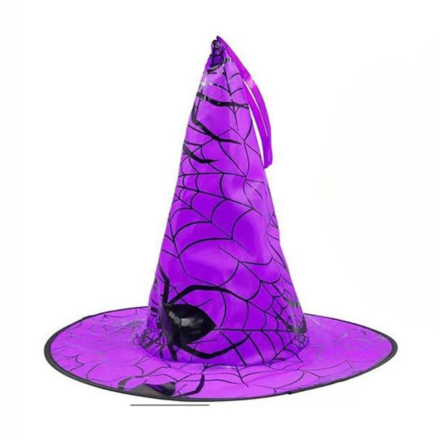 Cadena de luces para sombrero de bruja de Halloween, luz colgante para sombrero de fantasma, luz de terror para festival de fantasmas
