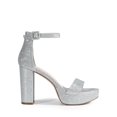 thumbnail image 2 of Sandalia DREAM PAIRS Plataforma Tacón Grueso Plateado con Brillo, 2 of 7