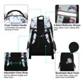 thumbnail image 4 of FORMRS Unisex Backpack Elementary School Travel Bookbag with Reflective Stripes, Blue Ice Hockey, 4 of 7