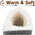 thumbnail image 3 of BERANMEY Thick-Soled Fuzzy Slippers for Women & Men - Cozy Platform House Shoes with Anti-Slip Sole, Warm Plush Lined Indoor Outdoor Short Ankle Slippers, 3 of 7