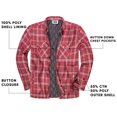 thumbnail image 7 of Visive Men's Sherpa-Lined Flannel Jacket - Button-Up Jacket - Comfortable & Stylish for Everyday Wear - Best for Outdoor Activities & Casual Wear - Sizes Medium to 5XL - Durable & Fashion-Forward, 7 of 7