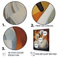 thumbnail image 3 of Designart "Melodic Swan Geometric Rhapsody I" Animals Swans Floater Framed Canvas Art Print, 3 of 5