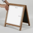 thumbnail image 7 of M&T Displays Tabletop Double-Sided Mini A Board with Erasable Magnetic Chalkboard, Ad Frame for Restaurant, Store, Office, Wedding, Party, Event, Home (Dark Wood, 12x14), 7 of 7