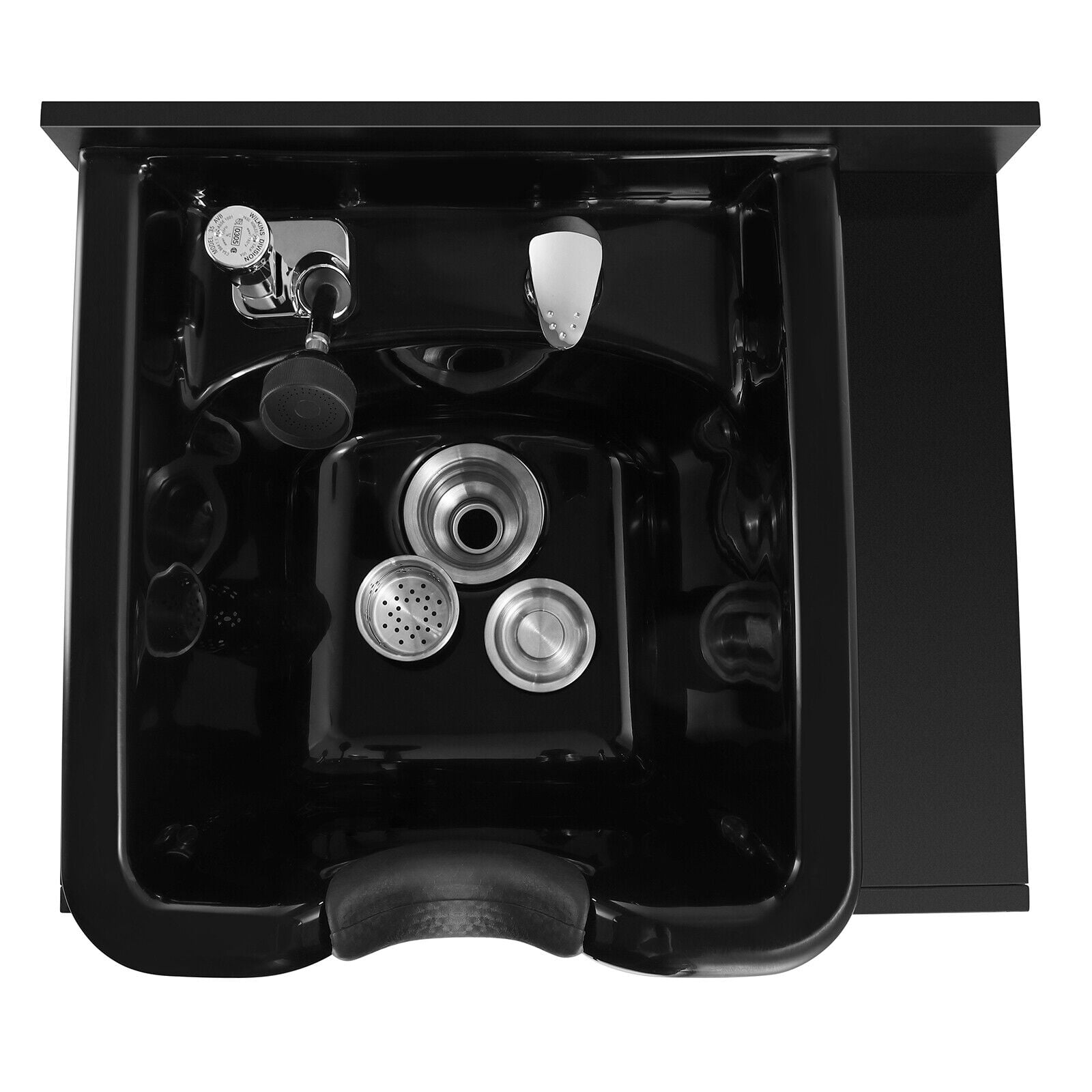 Artist hand Backwash Sink Station with Shampoo Bowl Salon Beauty Spa Equipment(Black)
