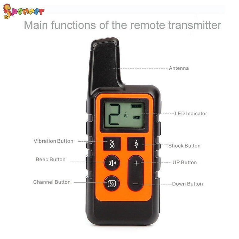Spencer Waterproof Dog Training Collar Anti Barking No Bark