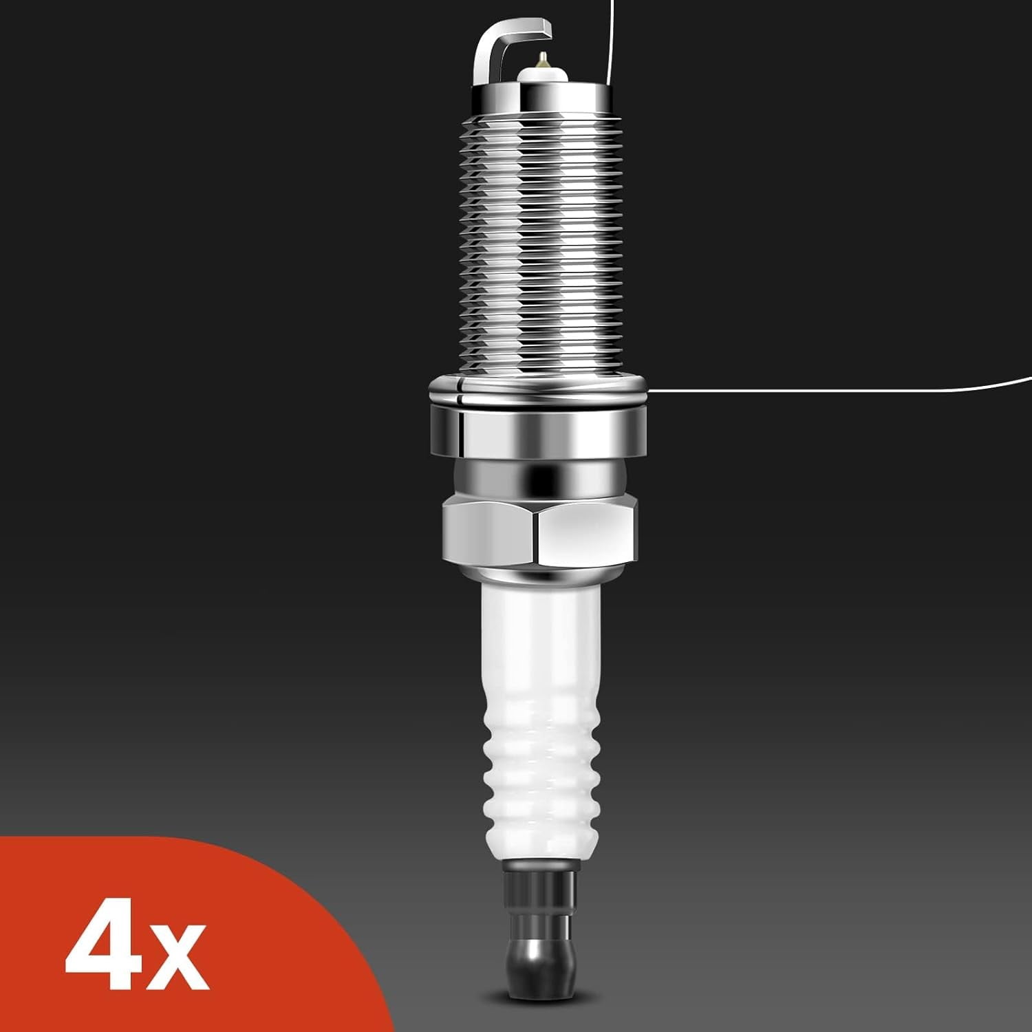 A-Premium Set of 4 Ignition Coil Pack and Iridium Spark Plugs Compatible with Hyundai Elantra 2015 & Kia Forte Koup 2017, 2.0L Replace# NGK9723