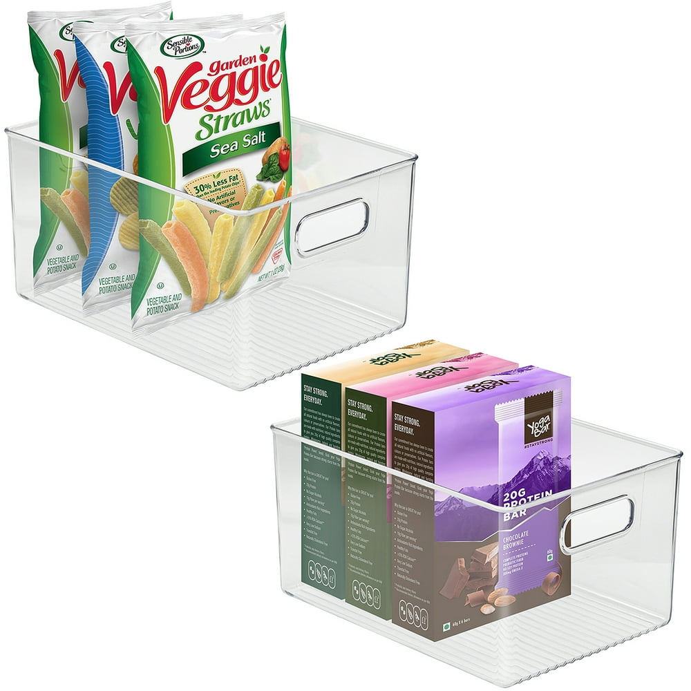 Sorbus Storage Bins Clear Plastic Organizer Container