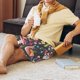 thumbnail image 5 of Fotbe Mushrooms Snails Butterflies Pantalones Cortos de Pijama para Hombre, Ropa de Dormir, Pantalones de Pijama Cortos para Hombre-X-Large, 5 of 6