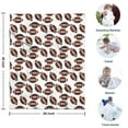 thumbnail image 4 of Brown Footballs Repeat Pattern Blanket,Comfortable Soft Lamb Wool Throw Blanket,All Season,Warm Lightweight Blankets for Sofa Bed Couch Living Room Chair,30"x40", 4 of 4